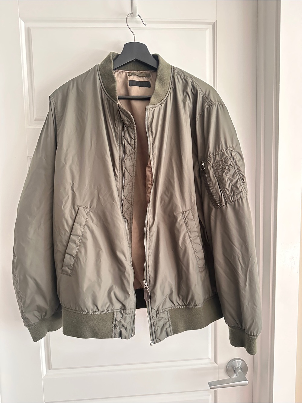 Uniqlo Olive Green Bomber Jacket